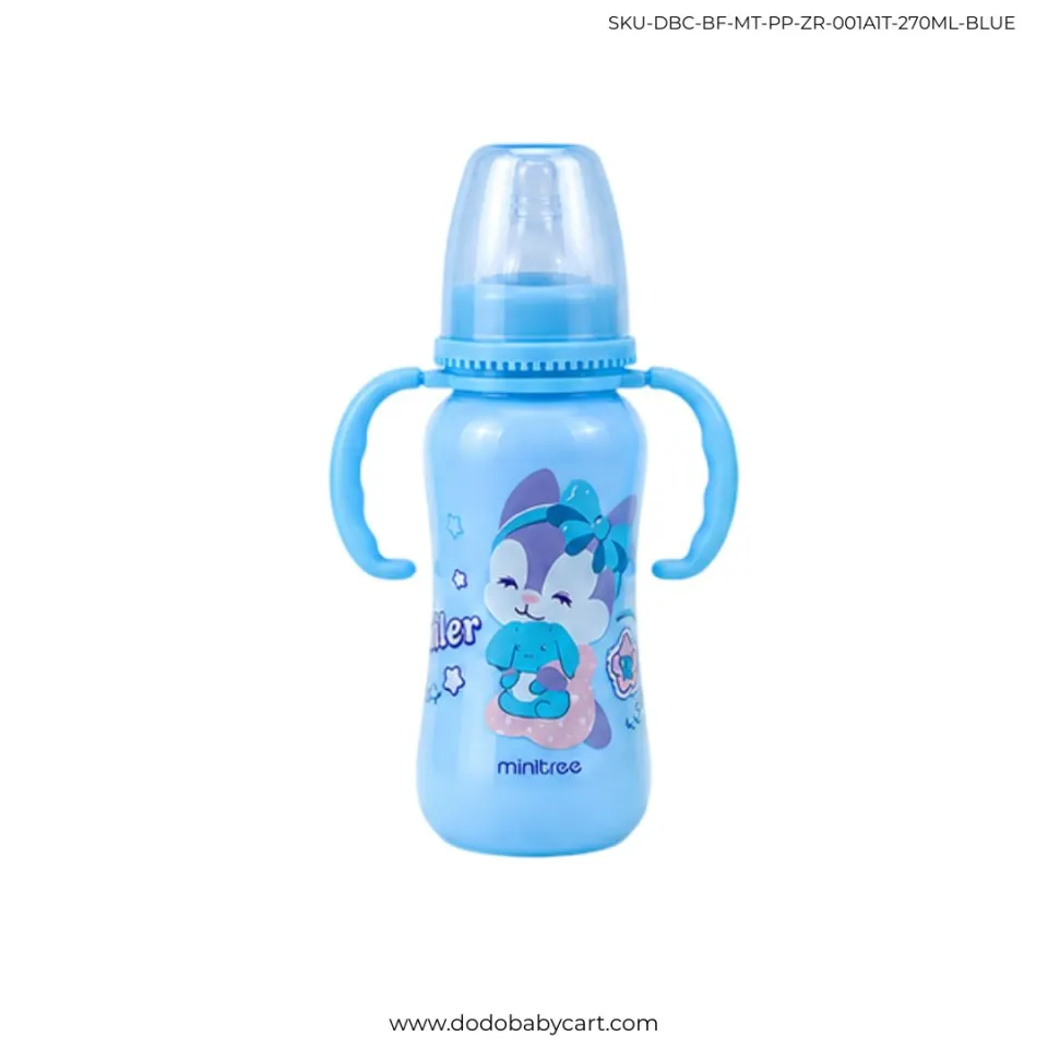 MINITREE Feeding Bottle with Dual Handles, 270 ml — Blue