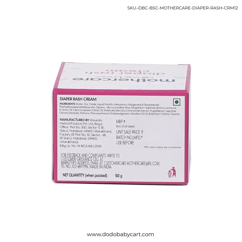 Mothercare Diaper Rash Cream 100g
